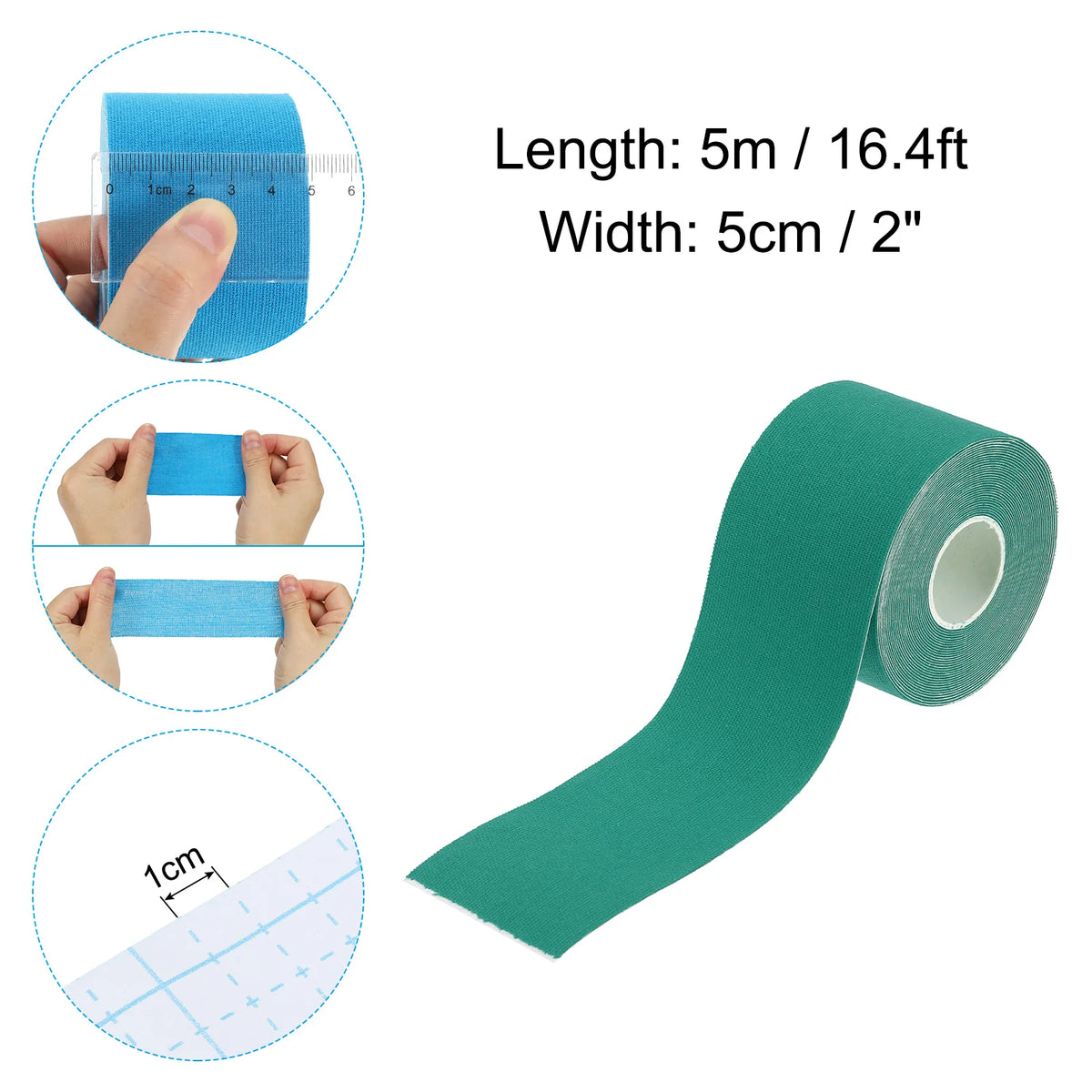 Aerial Hoop Tape Athletic Tape Adhesive Non-Slip Grip Tape Yoga Rig Sport Tape for Wrapping Exercises Gymnastics 16.4ft Colorful