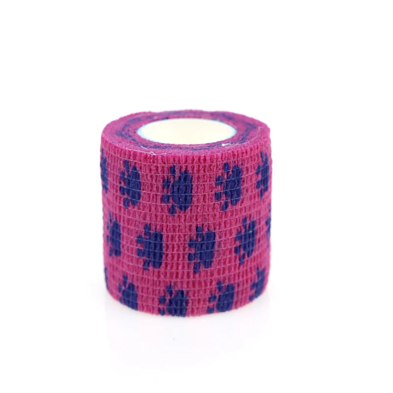24 Rolls Elastic Bandage Self Adhesive Bandage Wrap Cohesive Tape Vet Wrap for Dog Cat Horse Pet Animals Ankle Sprains