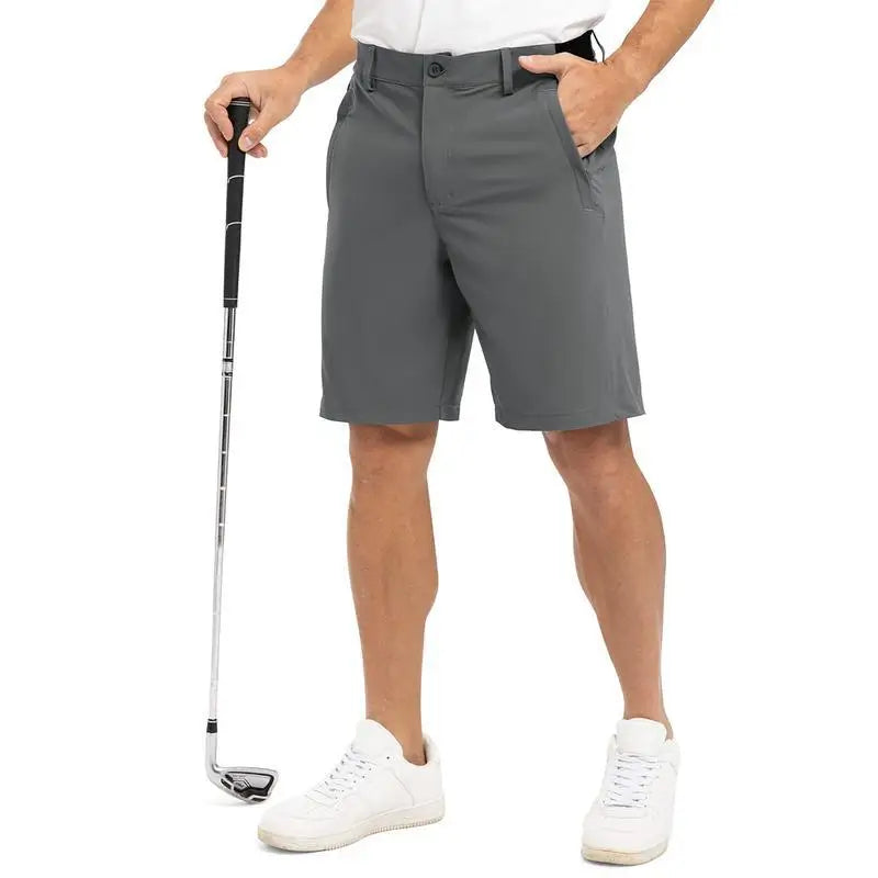 2021 New Summer 100% Cotton Solid Shorts Men High Quality Casual Business Social Elastic Waist Men Shorts 10 Colors Beach Shorts