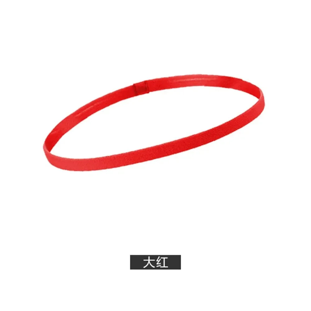 1/5pcs Candy Color Women Men Yoga Hair Bands Sports Headband Girls Sport Anti-slip Elastic Rubber Sweatband Football Running