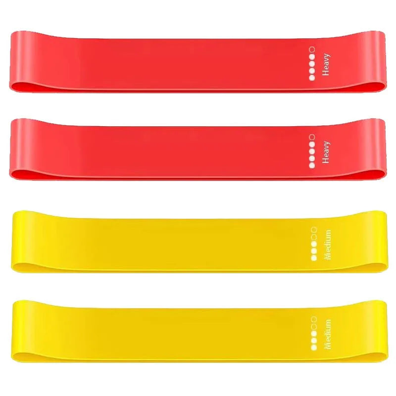 1/2/4 pcs Yoga Resistance Rubber Bands Fitness Elastic Bands Gym Strength Training Pilates Latex Elastic Bands Indoor Equipment
