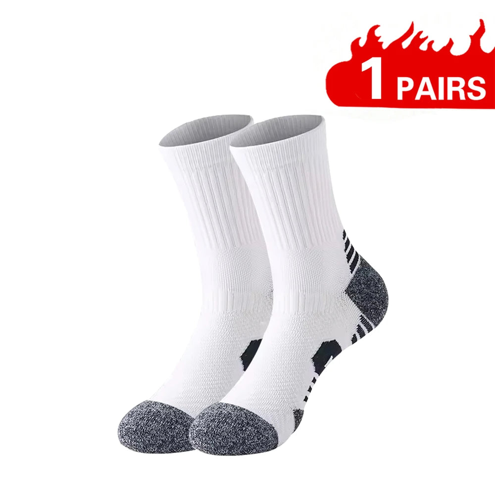 3/1 Pairs Professional Sport Socks Men's marathon running Compression Long Socks Outdoor Mountain climbing Training Short Sox