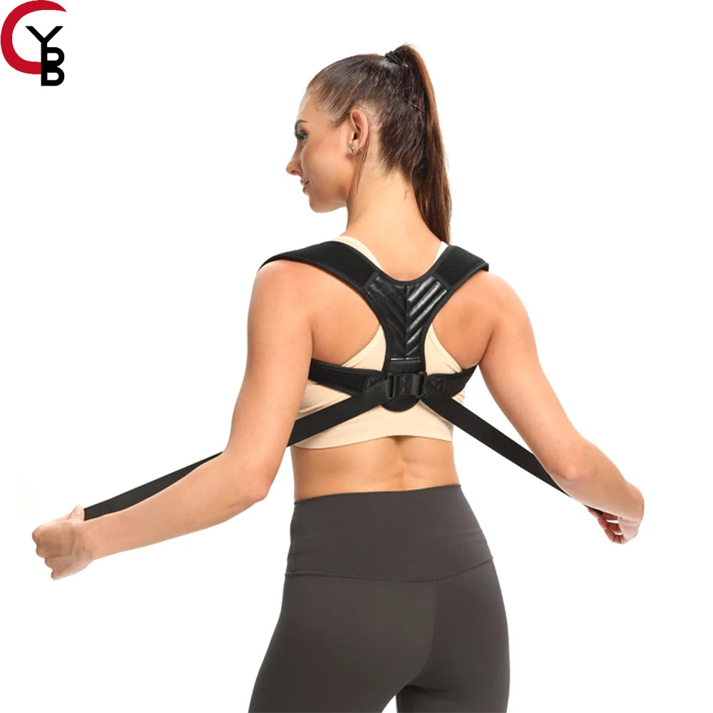 YANBIGUO Back Brace Posture Corrector for Women&Men,Adjustable Upper Back&Shoulder Brace Straightener,Relieve Pain Neck/Shoulder