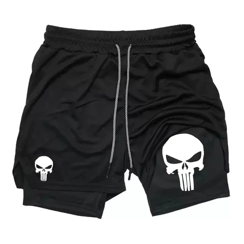 2-in-1 Men's Performance Shorts New Sports Quick Drying Shorts with Phone Pocket Comprehensive Summer Gym Fitness Running Shorts