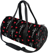 Black Skull Moth Duffel Bags Magic Skulls Sports Gym Bag Travel Luggage Overnight Bags for Men Women Duffel Bags for Traveling