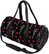 Black Skull Moth Duffel Bags Magic Skulls Sports Gym Bag Travel Luggage Overnight Bags for Men Women Duffel Bags for Traveling