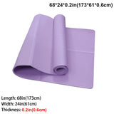 Purple Foldable Yoga Mat Eco Friendly EVA Folding Travel Fitness Exercise Mat 3/4/6mm Thicknesses for Yoga Pilates Workouts