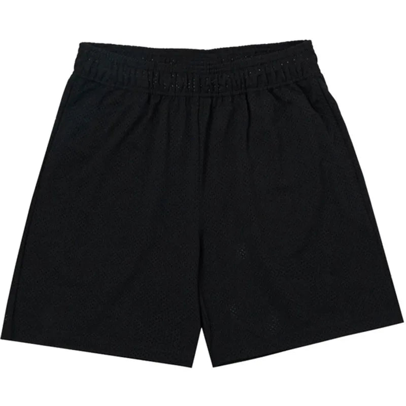 Basic Mesh Shorts Muscle Fitness Shorts Mesh Quick-drying Breathable Sports Basketball Shorts Running No Logo Gym Mesh Shorts
