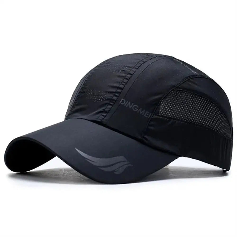 Running Hiking Quick Dry Baseball Cap Sun Protection Breathable Sports Cap Adjustable Casual Snapback Hat Golf Tennis