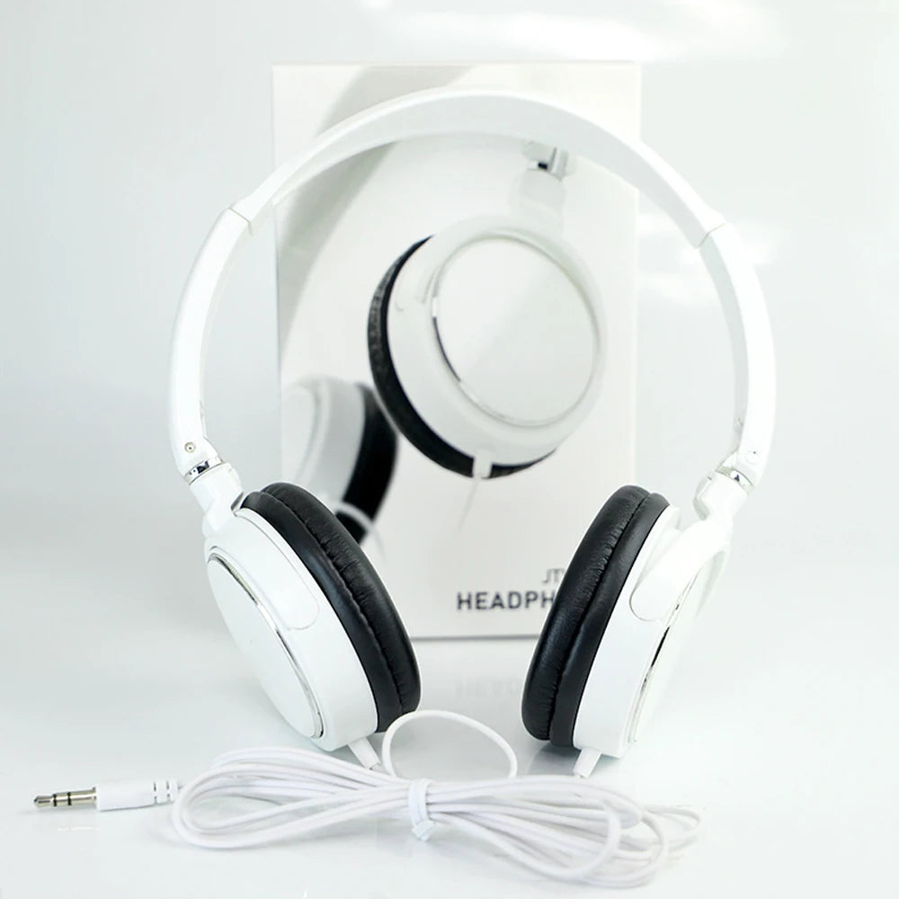 Type-C Wired Headphones 3 5mm Bass Stereo Foldable With Microphone Adjustable Headphones Suitable For Pc Mp3 Mobile Headphones
