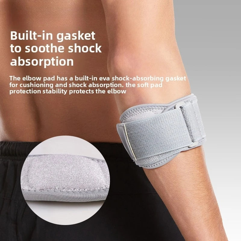 Elbow Brace for Tennis Golfer Sports Protection Adjustable Arm Band Silicone Compression Pad Tendonitis Pain Relief Men Women