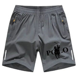 Summer men's shorts ice silk running gym sports shorts quick drying breathable beach shorts fitness slow running cool casual spo