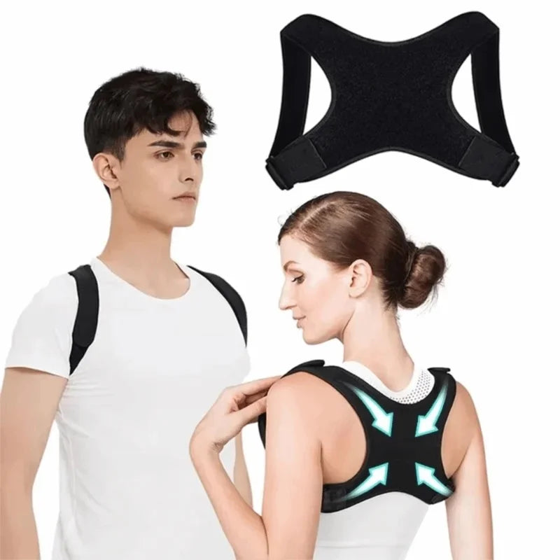 1-5Pcs Adjustable Posture Corrector Invisible Breathable Spine Support Brace Comfortable Elastic Back Corrector Belt For Women