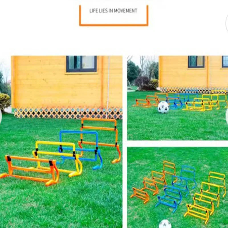 1 four-speed color adjustable hurdle multi-functional small hurdle football training equipment speed obstacle hurdle jump bar