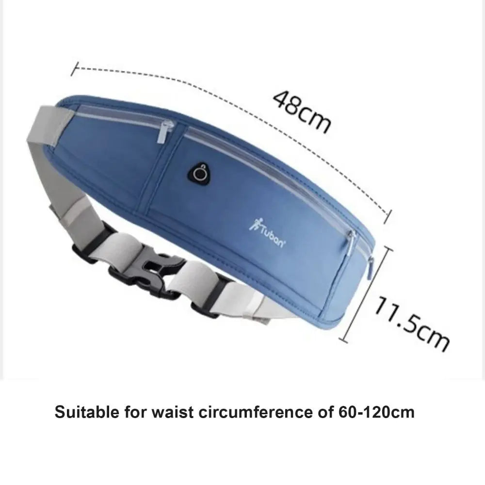 Casual Hidden Running Waist Bag Lightweight Waterproof Sports Belt Pouch Gym Bags Belt Waist Pack Mobile Phone Bag Men