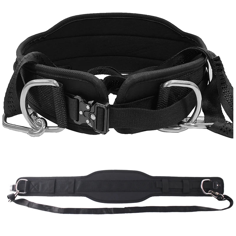 Black Dip Belt for Pull Up and Squat,Waist Support,Neoprene Lumbar Brace,Weightlifting Strength Training,Bearing 300lbs