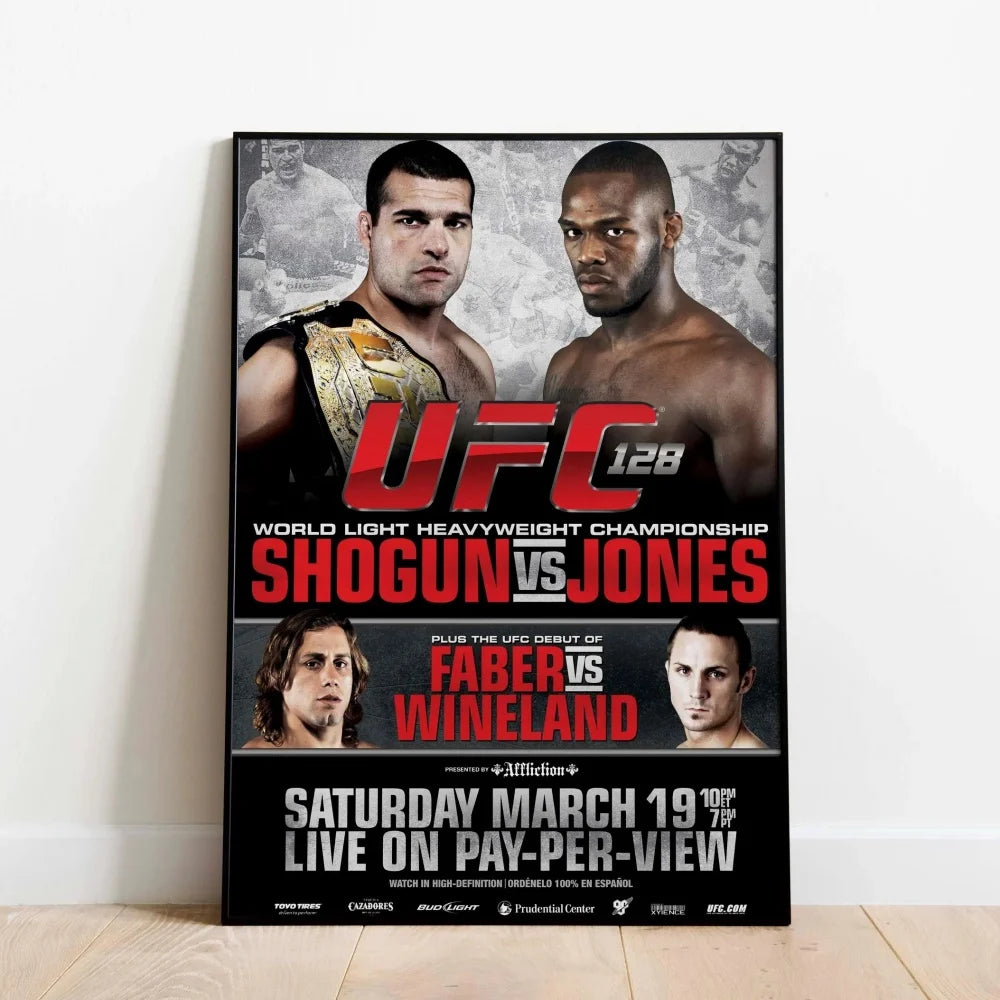 Famous Boxing Legends Posters Fighting UFC 143-180 JONES ALDO Poster Canvas Print Painting Wall Decor Gym Home Mural Cuadros