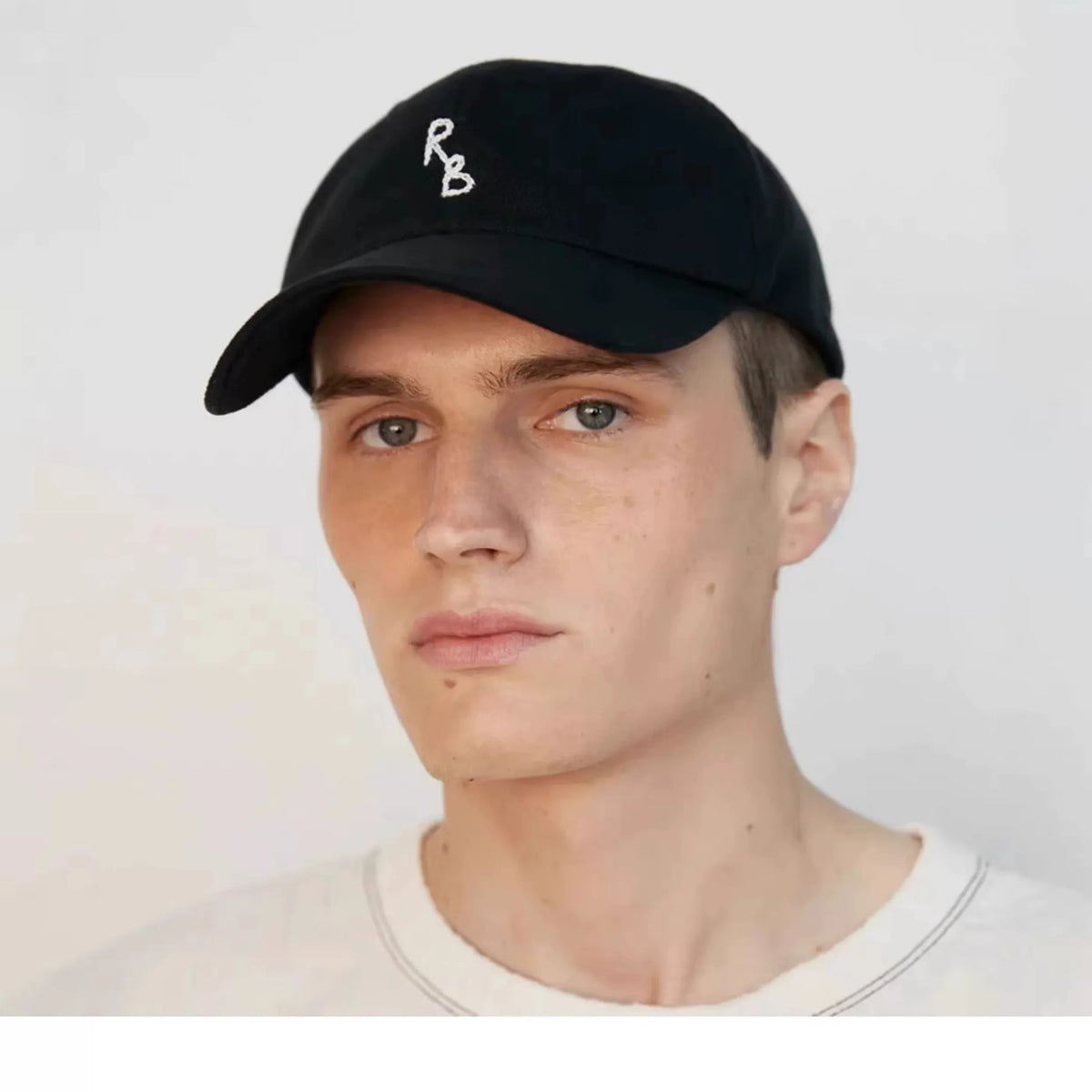INS Monogram Cotton British Outdoor Sport Baseball Cap for Men Women Hand-Dyed Soft Fabric Dad Hand-Embroidered Letters Hats