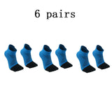 1/4/6 PAIRS COOLMAX Sports Socks Breathable Elastic 5 Toes Sports Socks Quick Drying Wicking Moisture Athletic Running Socks