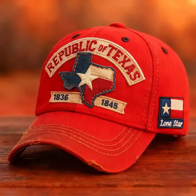 Popular Baseball Cap Texas Logo Embroidery Hat Outdoor Sports Visor Sun Protection Cap