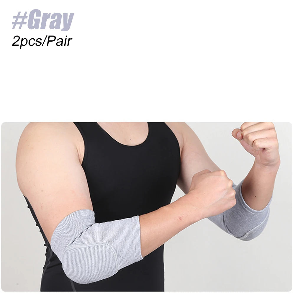 Elastic Elbow Pads Thickened Sponge Elbow Knee Protectors Guard Basketball Volleyball Sport Arm Sleeve Pad Adults Children