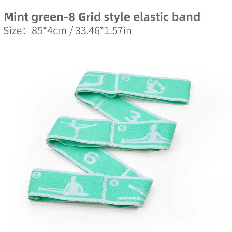 8/9 Loops Children Upgrade Pattern Guide Digital Resistance Elastic Band for Dance, Gymnastics, Ballet rubber band for training