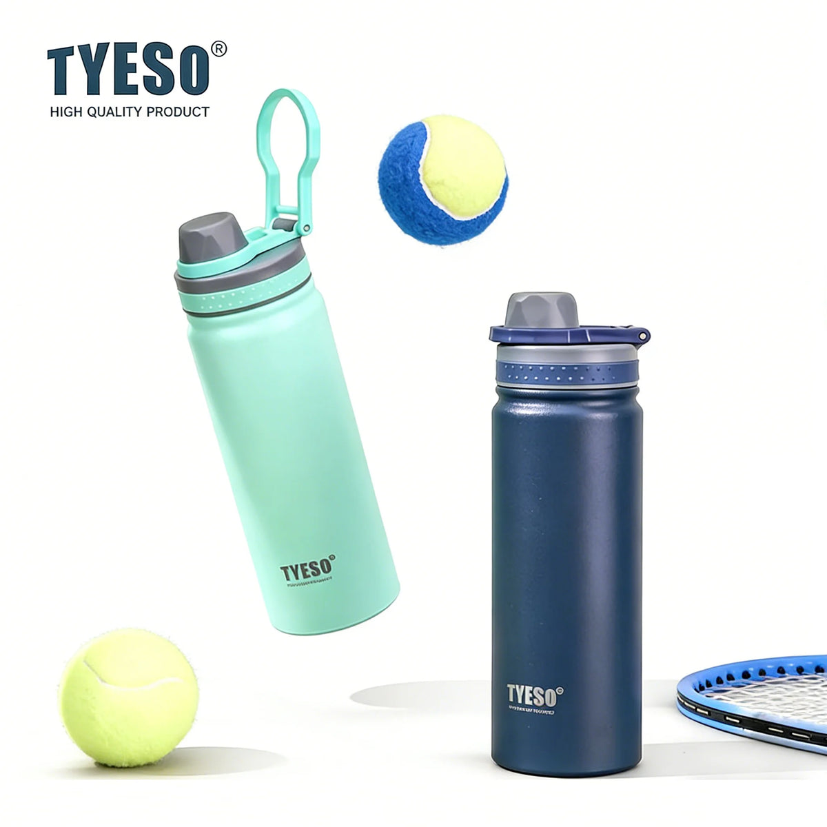 Tyeso 530/750ML Thermos Bottle Stainless Steel Vacuum Flask Travel Cup Insulated Water Bottle Sport Thermal Cup Mug Hot Cold Mug