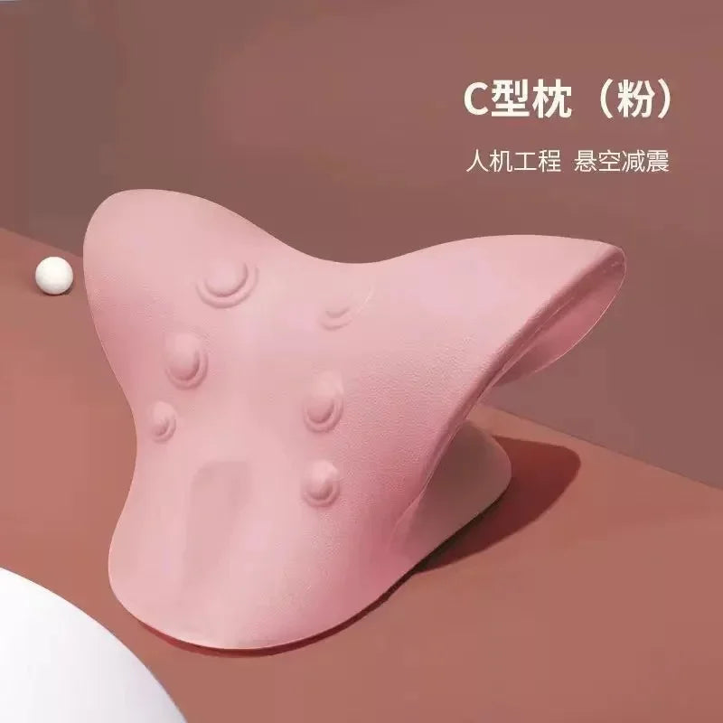 Neck Shoulder Stretcher Cervical Spine Stretch Gravity Muscle Relaxation Traction Massage Pillow Relieve Pain Spine Correction