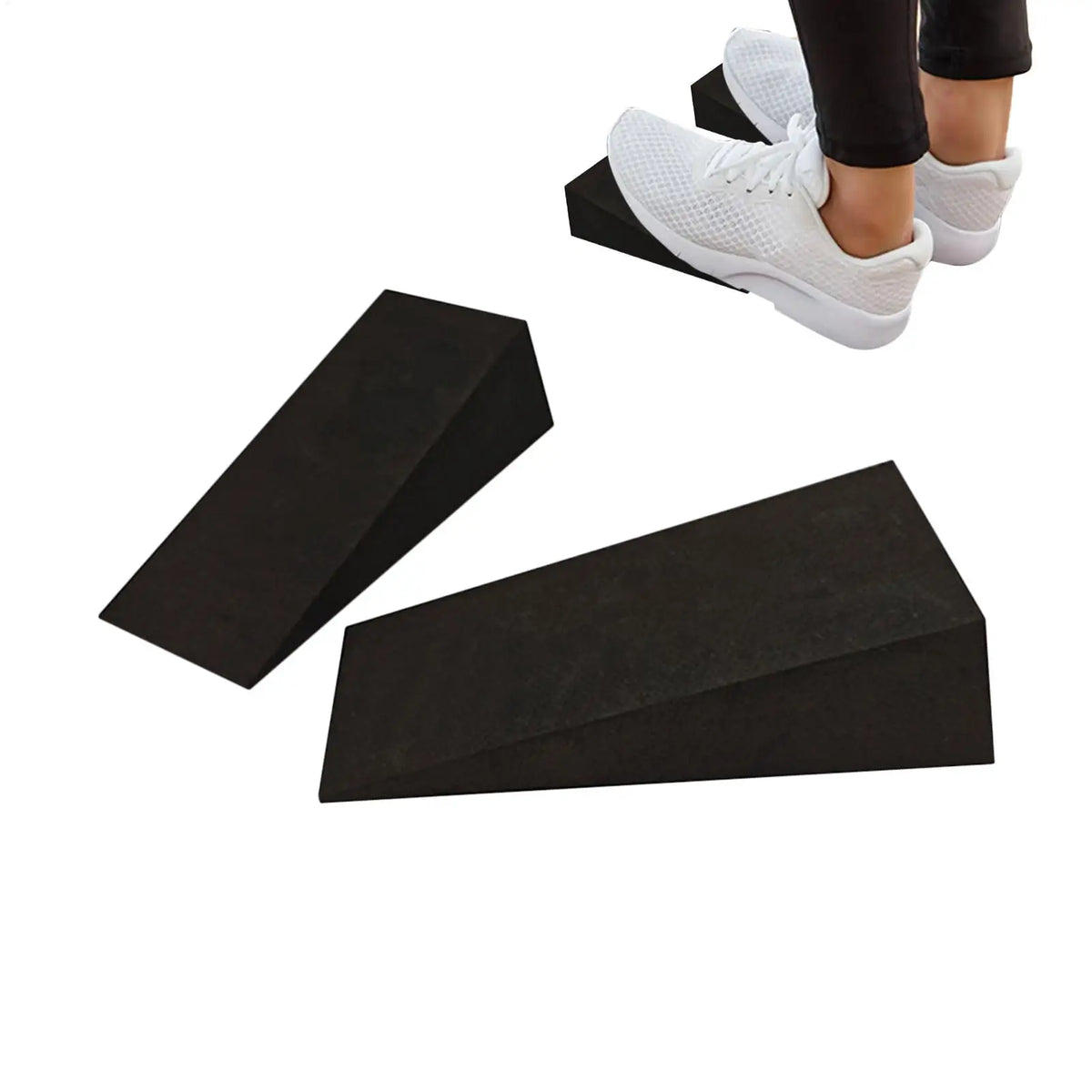Yoga Wedge Calf Stretching Slant Board Non-Slip Squat Wedge for Balance, Home Gym Pilates Training Physical Therapy