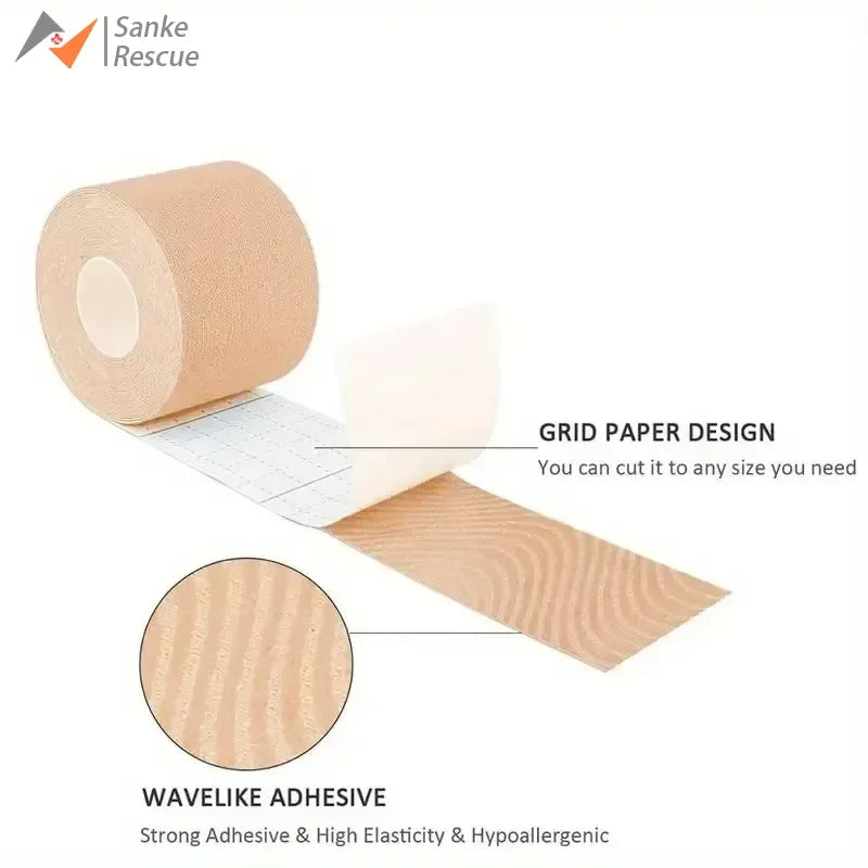 Sports Waterproof Kinesiology Tape Athletic Bandage Muscle Recovery Protector Strapping Pain Relief Tennis Gym Elastic Wrap