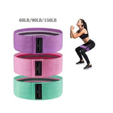 Fabric Resistance Hip Booty Bands Glute Thigh Elastic Workout Bands Squat Circle Stretch Fitness Strips Loops Yoga Gym Equipment