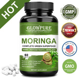 Pure Moringa Capsules - Energy, Skin, Immune & Gut Health Superfood, Rich in Antioxidants, Essential Vitamins & Amino Acids