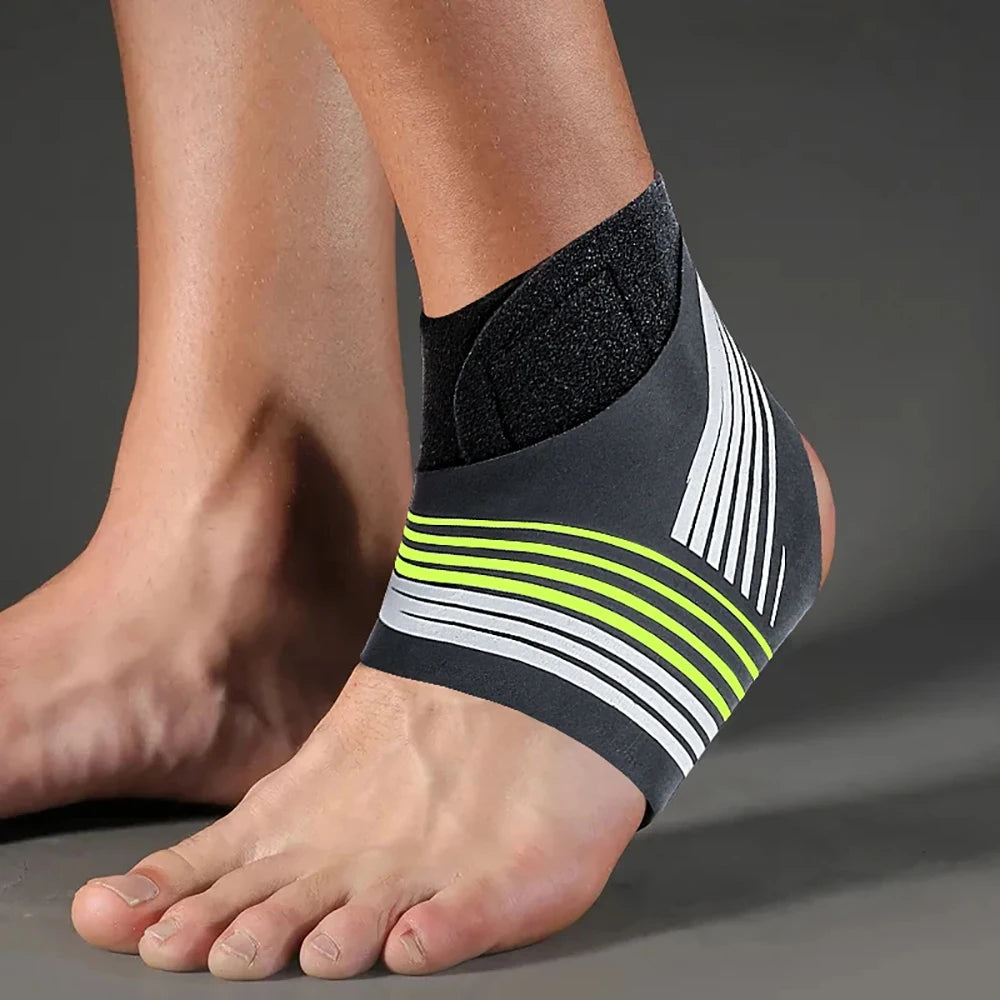 2 Piece Sports Ankle Compression Strap Ankle Support Stabilizer Tendon Pain Relief Strap Basketball Soccer Ankle Protector