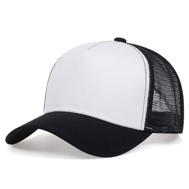 Unisex Lightweight Solid Color Baseball Cap Breathable Net Summer Shade Outdoor Hat for Men And Women Simple Basic Style