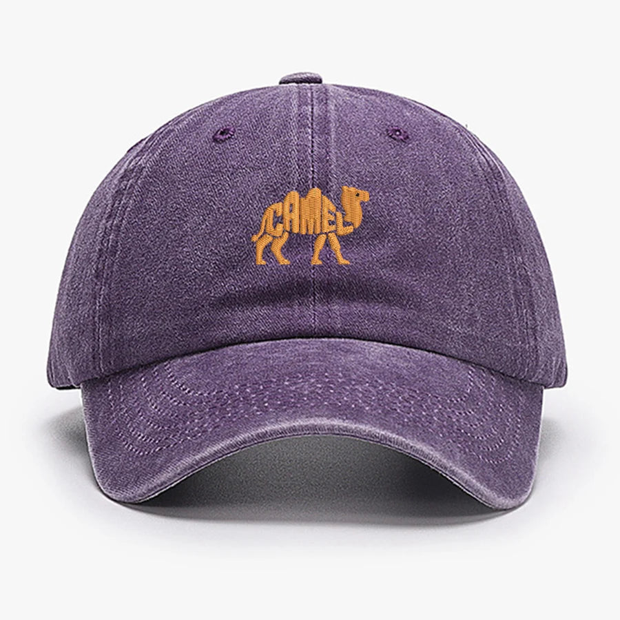 Camel Embroidered Exquisite Animal Vintage Cotton Baseball Caps Men Women Washed Hat Sports Fishing Dad Summer Peaked Cap