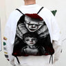 Horror Film I-It P-Pennywise Clown Drawstring Bags Sports Backpack Gym Sackpack Water Resistant String Bag For Cycling