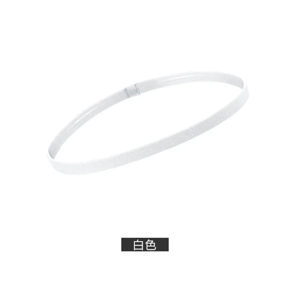 1/5pcs Candy Color Women Men Yoga Hair Bands Sports Headband Girls Sport Anti-slip Elastic Rubber Sweatband Football Running