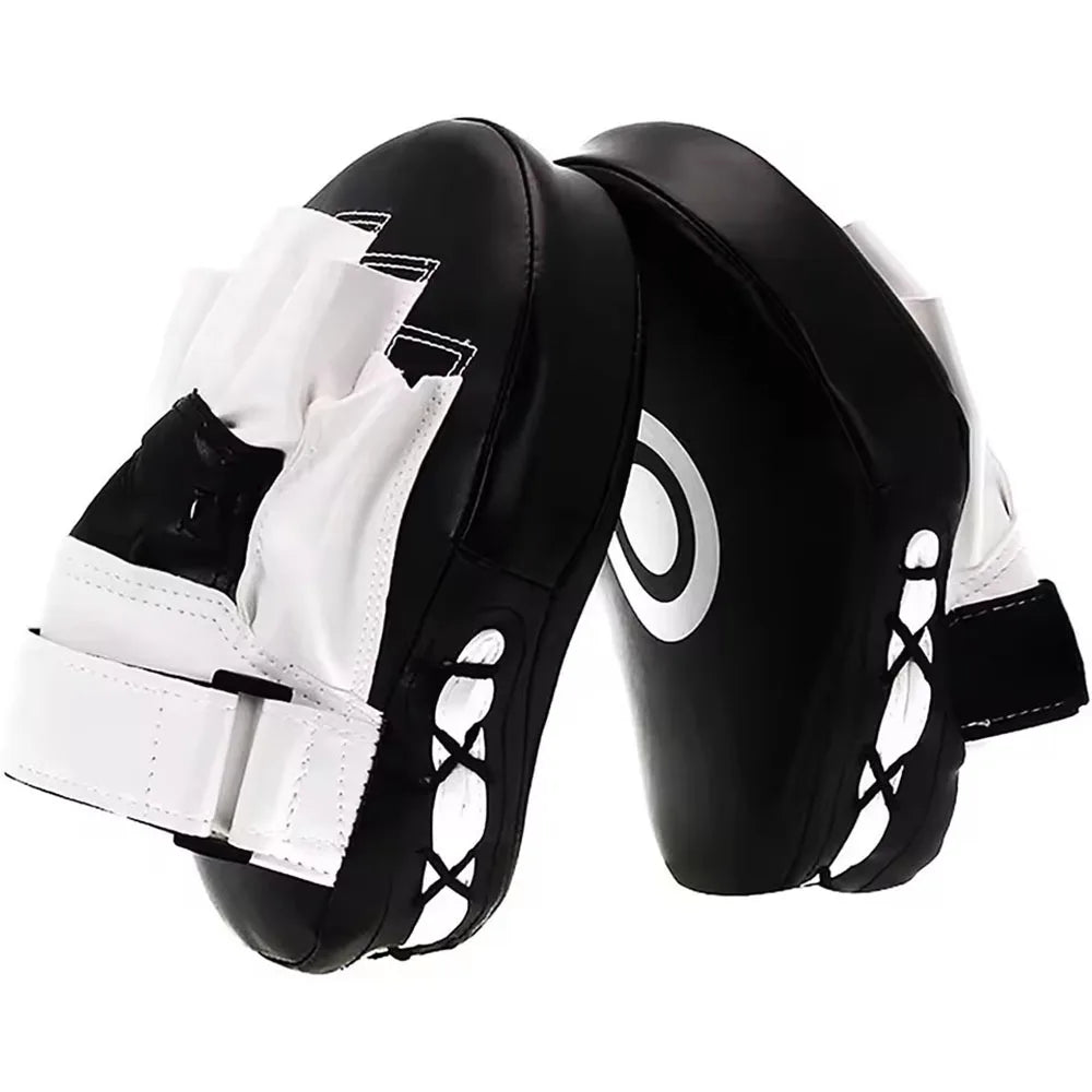 New 2pc Curved Boxing Bag Boxing Equipment Focus Punching Bags For Taekwondo Muay Thai Karate Adults Kids PU Training Paws Pads
