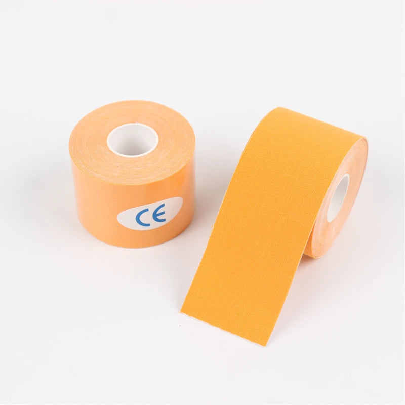 2.5-10cm Sports Kinesio Tape Muscle Kinesiology Elastic Knee Pain Relief Strain Patch Athletic Recovery Stickers Fitness Bandage