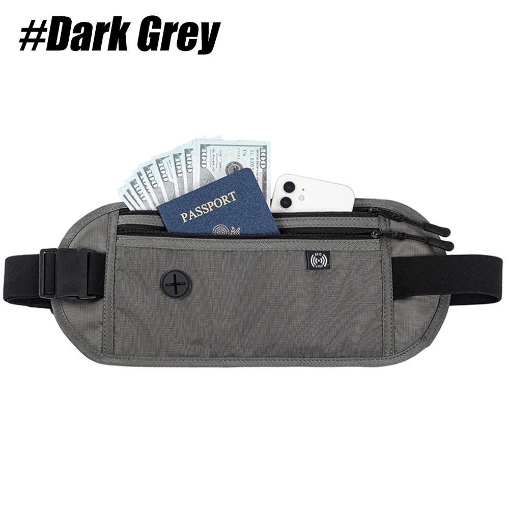 Sport Fanny Pack for Travel - Adjustable Running Belt, Phone Pouch & Essentials Holder for Hiking, Jogging,Outdoor