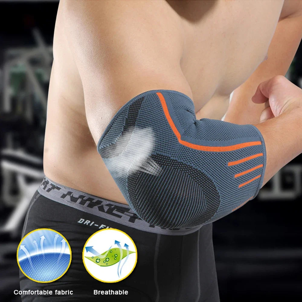 1Pcs Elbow Brace Compression Support Sleeve for Tendonitis Tennis Golfers Elbow Treatment, Arthritis, Workouts, Weightlifting
