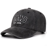 mom dad 2026 vintage wash letter embroidery  baseball cap women men outdoor sports event casual duck cap