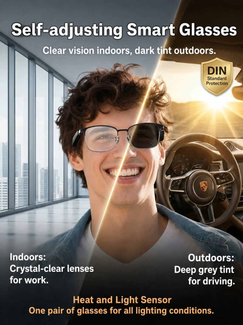 Smart Color Changing Touch and Voice Control AI Glasses