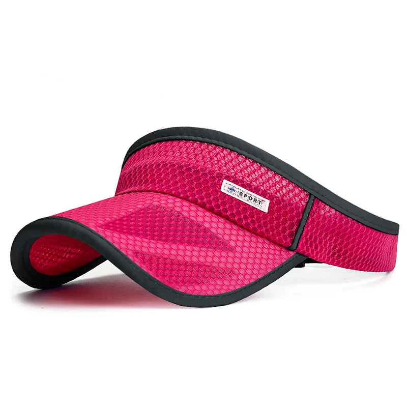 Sun Visor Men Women Mesh Adjustable Baseball Cap Sports Tennis Golf Running Hat