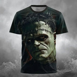 Horror Character 3D Print Men's T Shirt Hip Hop Trend y2k Clothes Casual O-neck Loose Tops Fashion Breathable Short Sleeve Tees