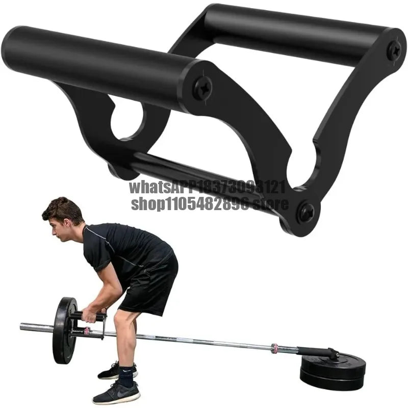 V-bar landmine handle attachment for barbell bars, solid multi grip landmine handle attachment with anti slip rubber handle