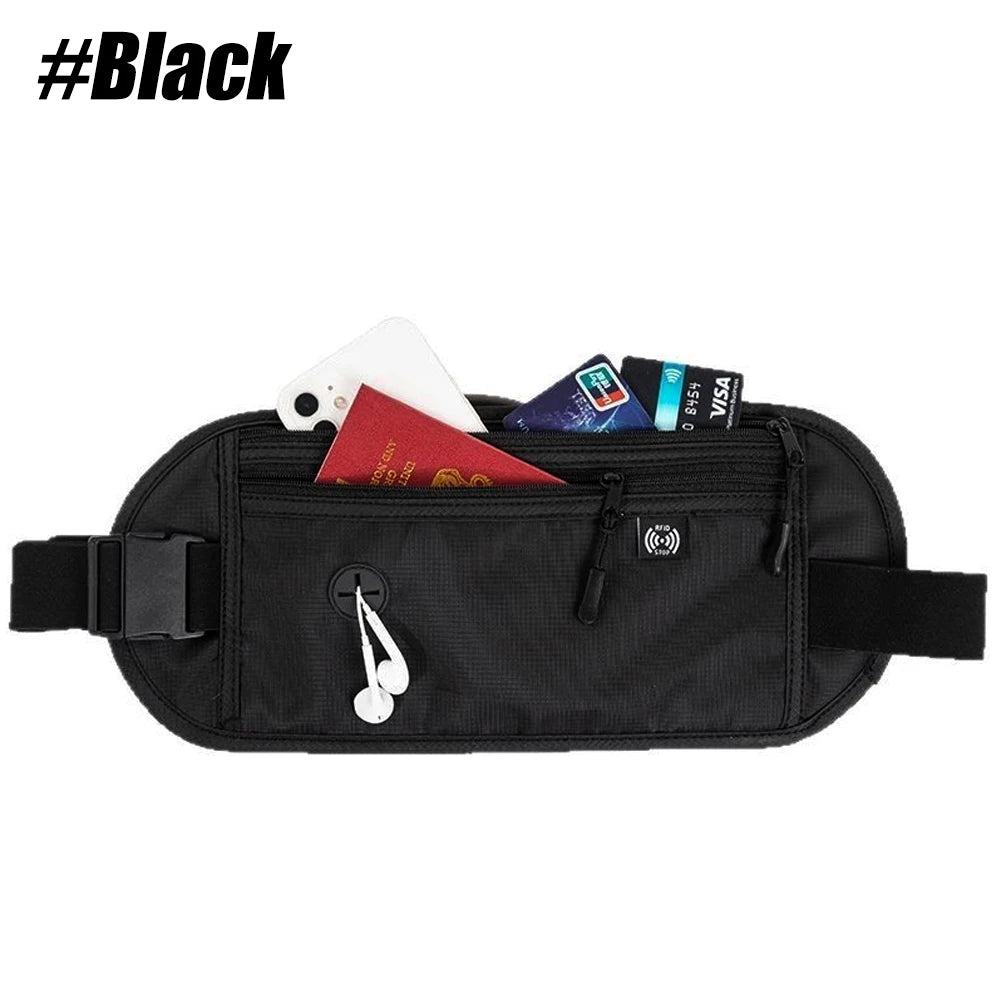 Sport Fanny Pack for Travel - Adjustable Running Belt, Phone Pouch & Essentials Holder for Hiking, Jogging,Outdoor