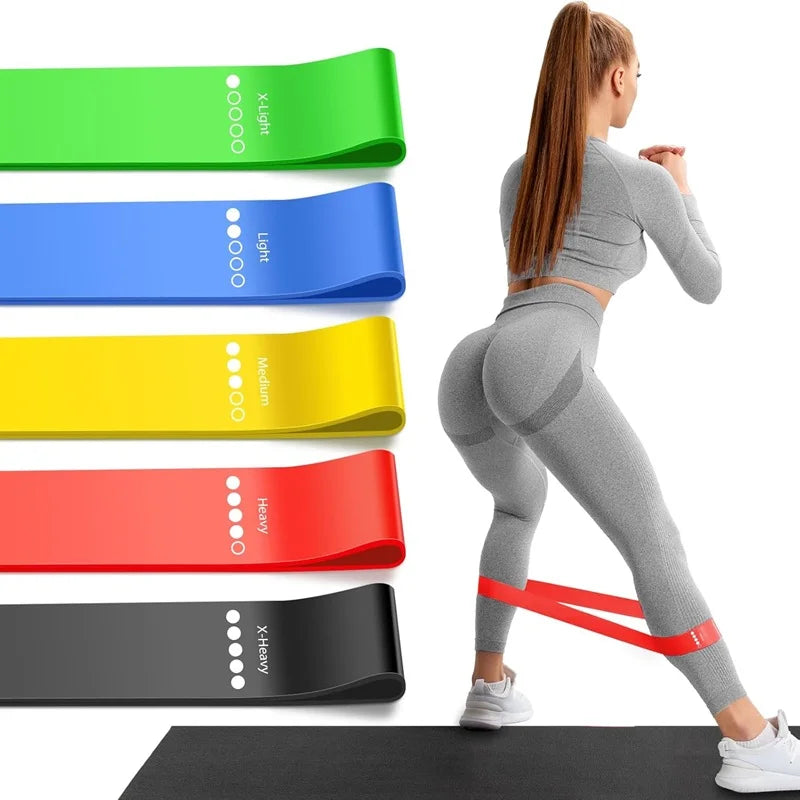 Fitness Resistance Bands Set Rubber Loop Strength Training Workout Expander Yoga Gym Equipment Elastic Pilates Gym Sports