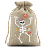 10pcs10X15cm Halloween Linen Drawstring Gift Bag Trick or Treat Party Children's Small Gifts Candy Packaging Storage Bag
