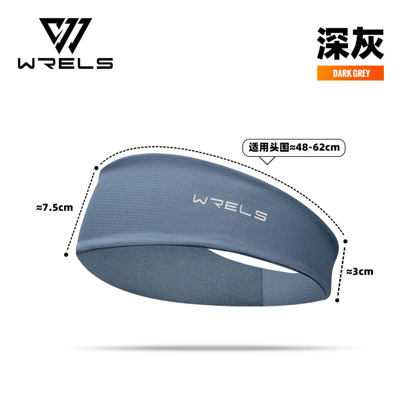 WRELS Headband Absorbent Non-slip Cycling Yoga Sweat Headband Sweatband Unisex Moisture Wicking Workout Sweatband Fitness